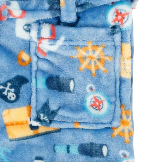 Star Fleece-badjas met capuchon voor babyjongens in piratenstijl (Veelkleurig) - Image 4