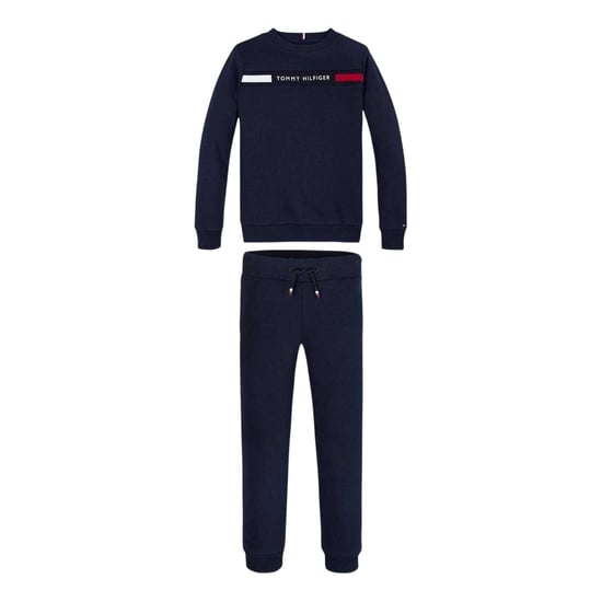 Tommy Hilfiger Matchande set med logotyp och rund hals för barn/ungdomar (Marinblått) - Image 2