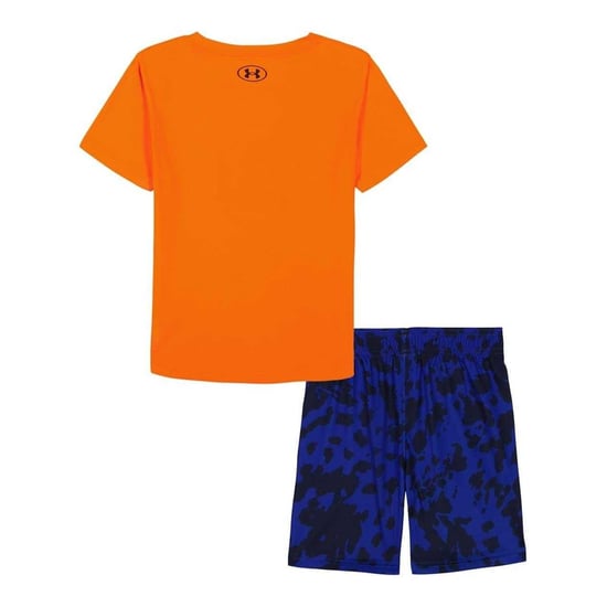 Under Armour Childrens/Kids Heather T-Shirt & Shorts Set (Blaze Orange) - Image 2