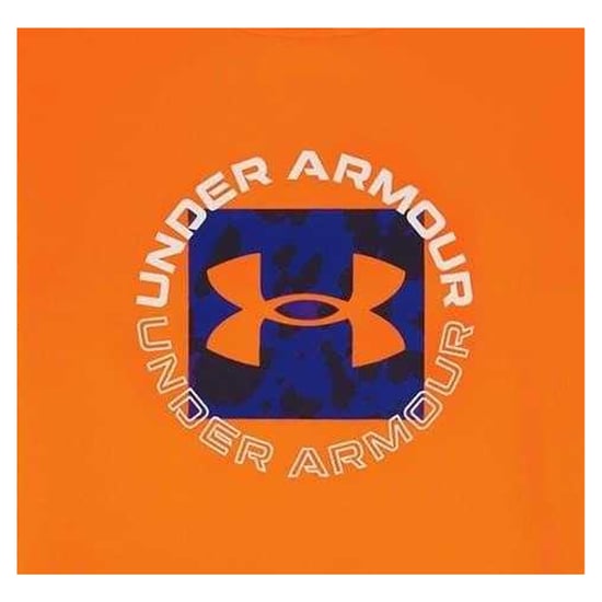 Under Armour Childrens/Kids Heather T-Shirt & Shorts Set (Blaze Orange) - Image 3