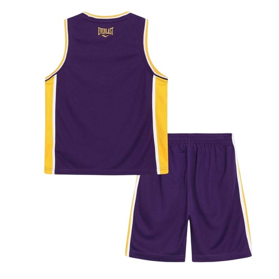 Everlast Set van een polyester boven- en onderkledingstuk voor kinderen (Paars/Geel) - Image 2