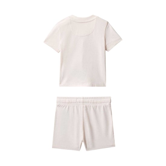 Calvin Klein Set med T-shirt och shorts med logotyp för barn (2-pack) (Pearl) - Image 2