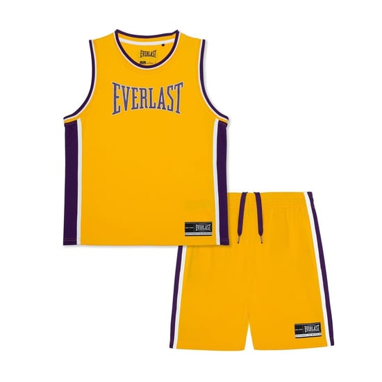 Everlast Set van een polyester boven- en onderkledingstuk voor kinderen (Geel/paars) - Image 1