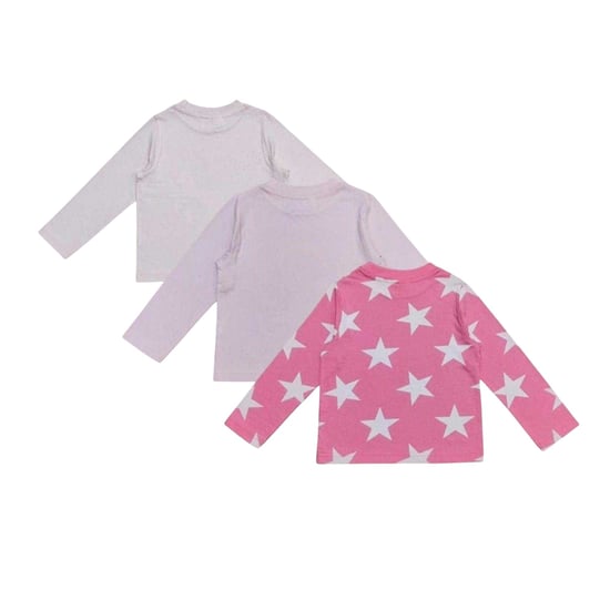 Star Lange pyjamaset met eenhoornmotief voor kinderen (set van 3) (Zwart/roze) - Image 3