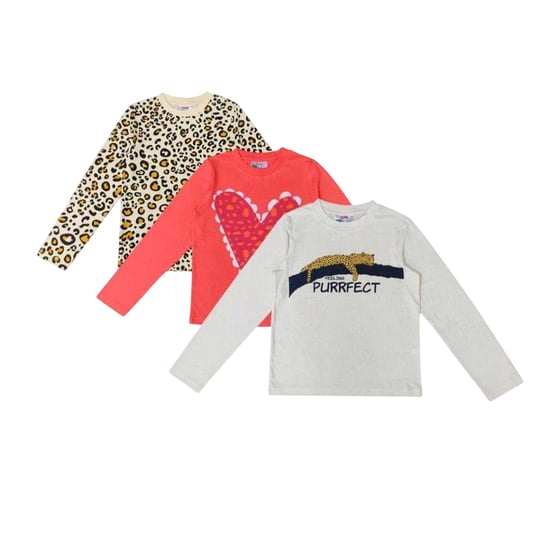 Star Lange pyjamaset met lange mouwen voor kinderen met luipaardprint (set van 3) (Veelkleurig) - Image 2