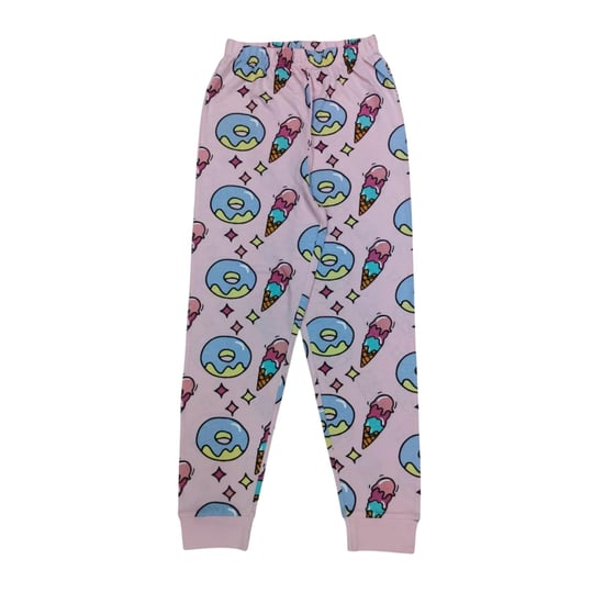 Star Pyjamaset met lange mouwen voor meisjes met ijsjesmotief (1 stuk) (Roze) - Image 3