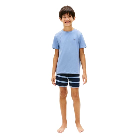 Tommy Hilfiger Pyjamas-set med korta byxor i randigt mönster för barn (Blå) - Image 1