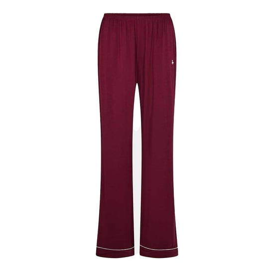 Jack Wills Lange pyjamaset met kraag voor dames (Wijn) - Image 3