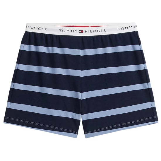 Tommy Hilfiger Pyjamas-set med korta byxor i randigt mönster för barn (Blå) - Image 4