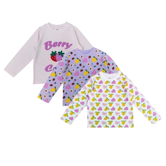 Star Lange pyjamaset voor meisjes (set van 3) (Veelkleurig) - Image 2