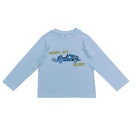 Star Pyjamaset met lange mouwen voor kinderen met auto-motief (Blauw) - Image 4