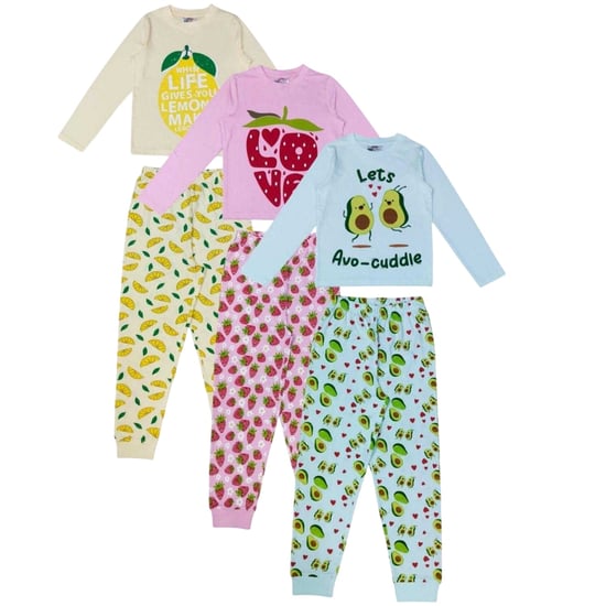 Star Lange pyjamaset met fruitmotief voor kinderen (set van 3) (Veelkleurig) - Image 2