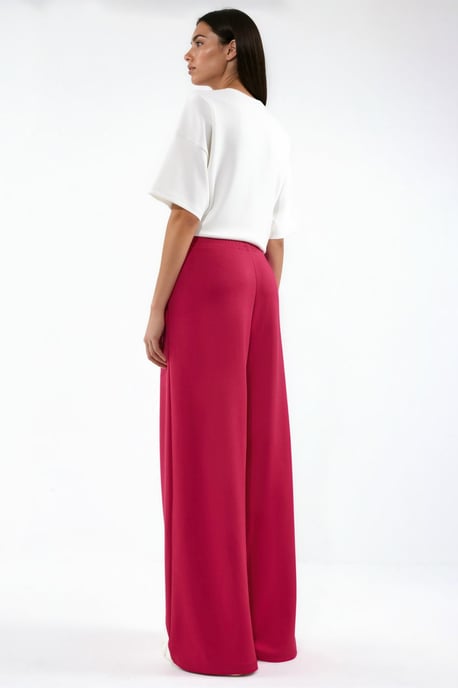 Modal Touch Pleated Wide Leg Pants - Image 3