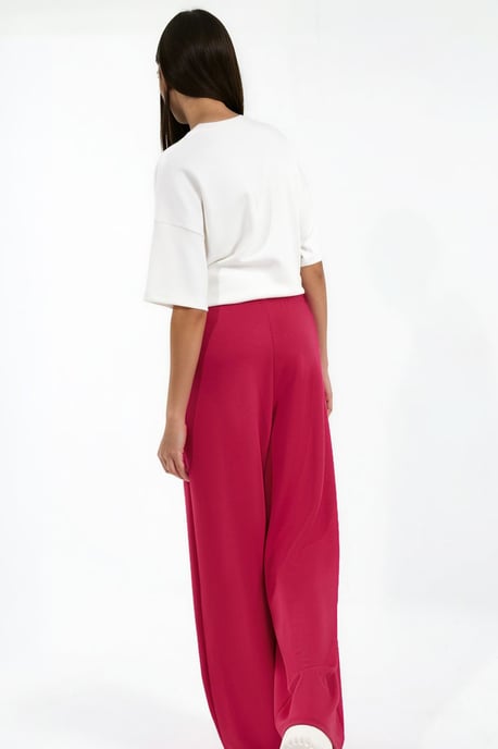 Modal Touch Pleated Wide Leg Pants - Image 5