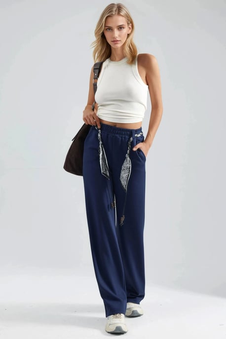 Dames-sweatbroek met rechte pijpen - Image 1