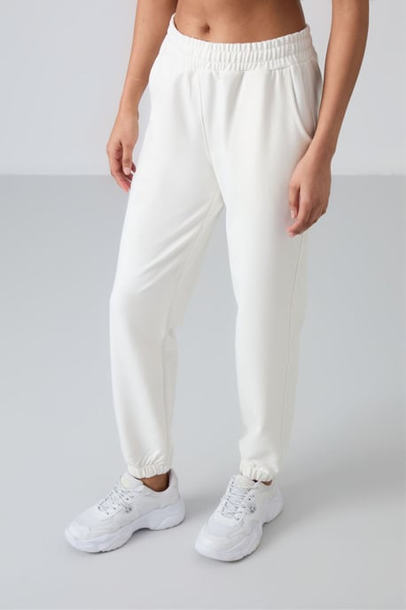 Tommy Life Damesjoggingbroek van fleece met hoge taille en Relaxed Fit - Image 3