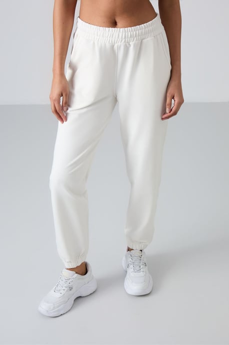 Tommy Life Damesjoggingbroek van fleece met hoge taille en Relaxed Fit - Image 5