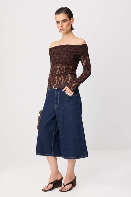 TRENDYOLMİLLA Dames Bruin Effen Lang Getailleerd Blouses - Image 5