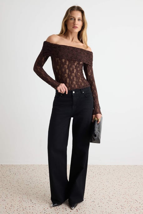 TRENDYOLMİLLA Dames Bruin Effen Lang Getailleerd Blouses - Image 6