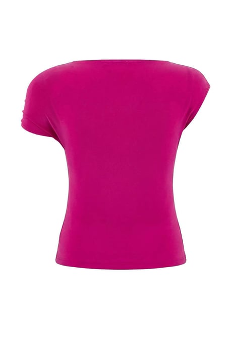 TRENDYOLMİLLA Dames Roze Effen Mouwloos Getailleerd Blouses - Image 5