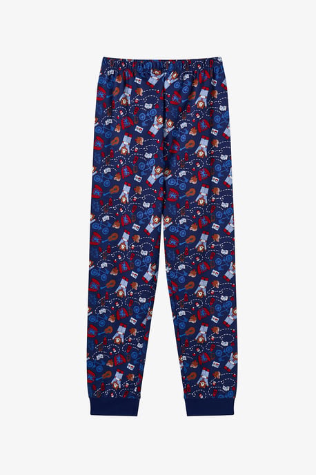 Boys' Style Repeat Cotton Long Sleeve Pajama Set - Image 3