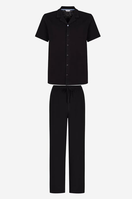 Men's City Short Sleeve Shirt Pants Pajama Set - Image 4