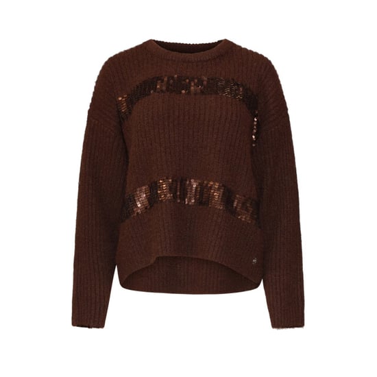 Smashed Lemon Fijngebreide trui met subtiele pailletten details | - Image 6
