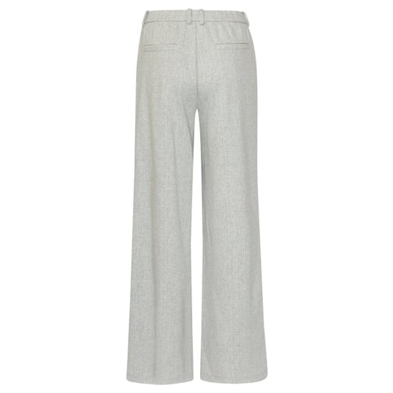 Smashed Lemon Broek met subtiele structuurprint en wijde pijpen | - Image 2