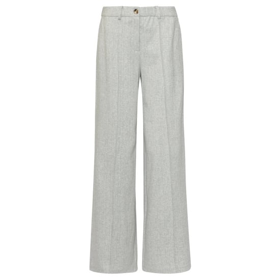 Smashed Lemon Broek met subtiele structuurprint en wijde pijpen | - Image 6