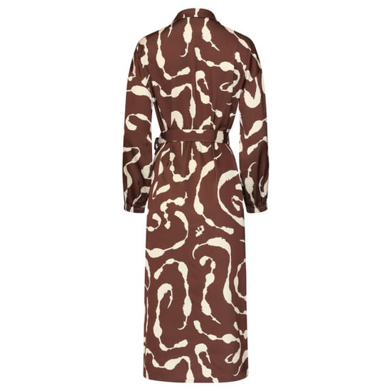 Smashed Lemon Midi blousejurk met abstracte print | - Image 2