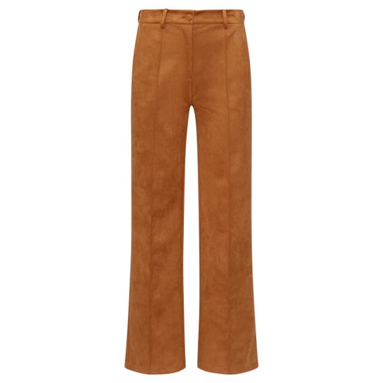 Smashed Lemon Suèdelook pantalon met wijde pijpen | - Image 6