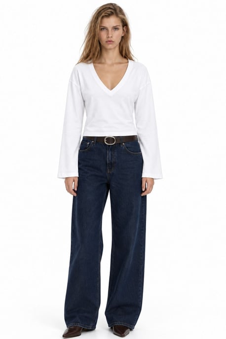 Women's Cotton Elastane T-Shirt - Image 3