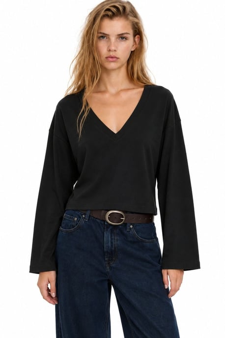 Women's Cotton Elastane T-Shirt - Image 1