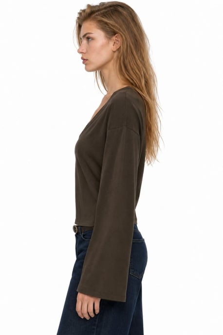 Busem T-shirt van katoen en elastaan voor dames - Image 2