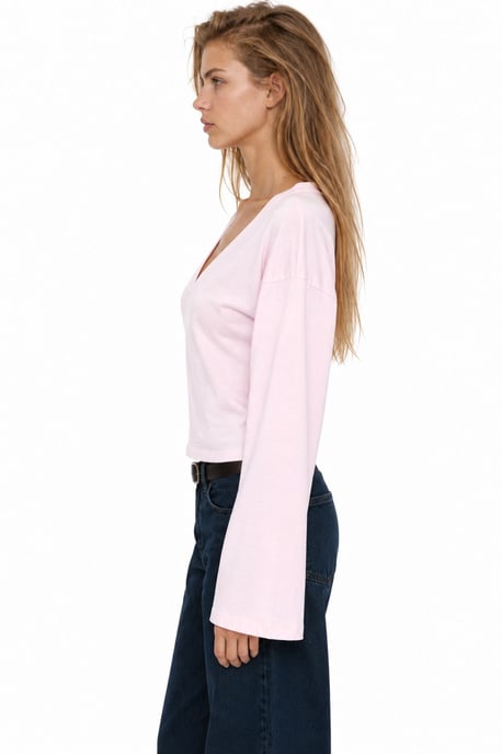 Women's Cotton Elastane T-Shirt - Image 2