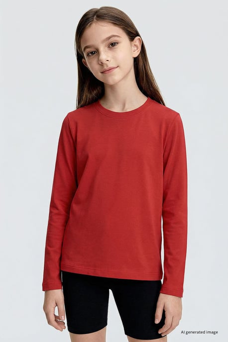 Tommy Life T-shirt voor kinderen met lange mouwen en ronde hals - Image 3