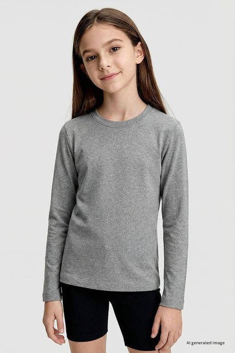 Tommy Life T-shirt voor kinderen met lange mouwen en ronde hals - Image 5