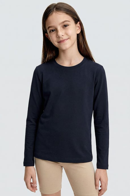 T-shirt voor kinderen met lange mouwen en ronde hals - Image 4
