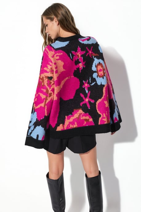 Jacquard Oversized Knit Sweater - Image 5