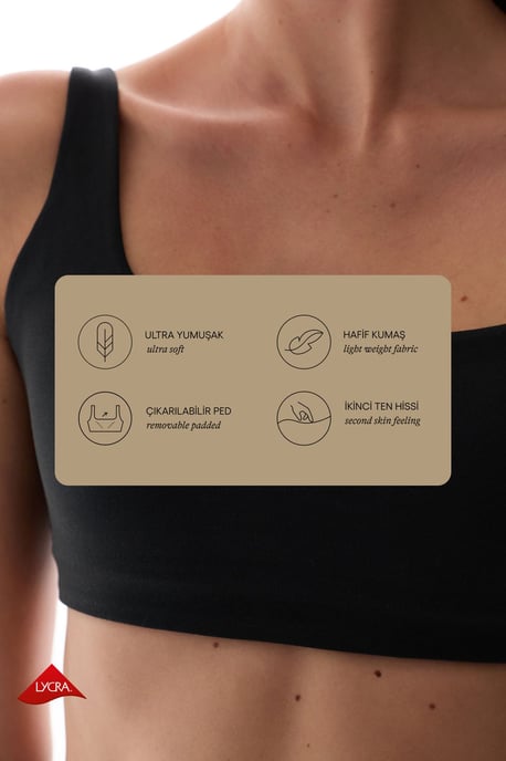 Light Support Removable Padded Cross Back Sports Bra - Image 2
