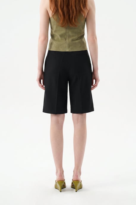 Short met hoge taille, wijde pijpen en tailoringlook - Image 3