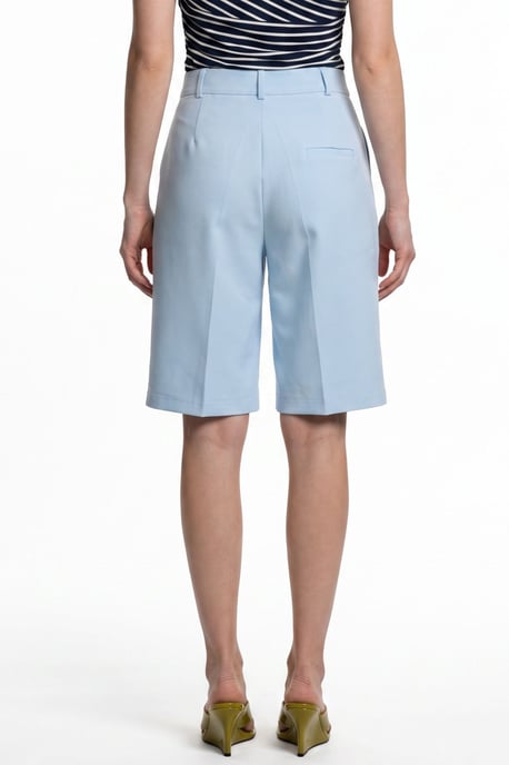 Getailleerde shorts met hoge taille en wijde pijpen - Image 3