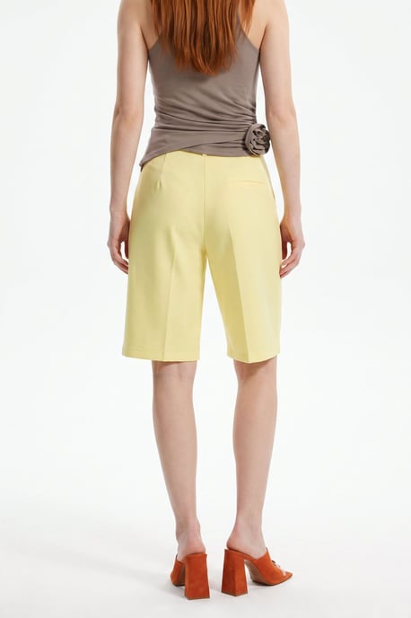 Tailored shorts met hoge taille en wijde pijpen - Image 3