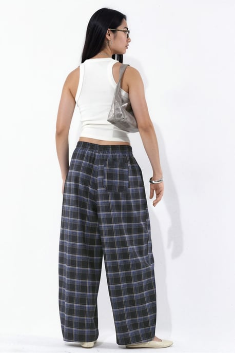 Geruite broek met elastische taille en zakdetail Hiccup - Image 5