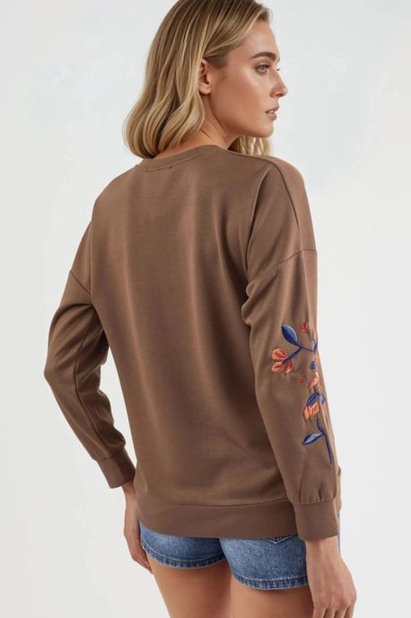 Dames-sweatshirt met ronde hals - Image 2