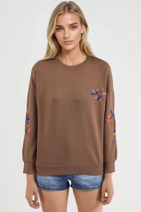 Dames sweater met ronde hals - Image 6