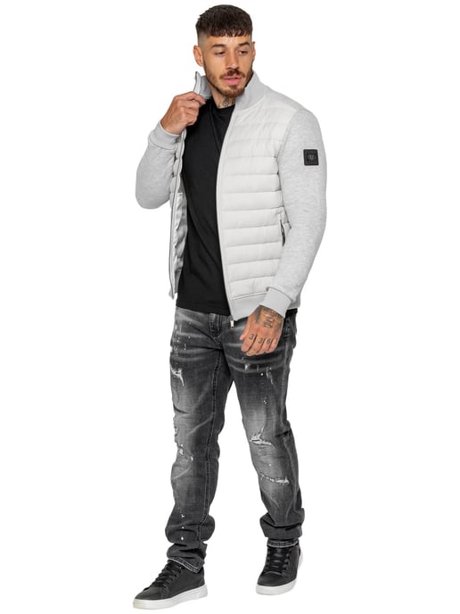 Enzo Milano | Mens Quilted Hybrid Jacket - Image 5