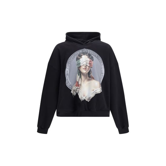PDF Channel Black Cotton Sweatshirt - Image 1