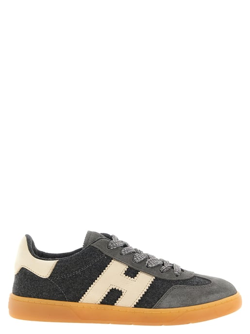 Hogan Gråa låga sneakers i ull - Image 1