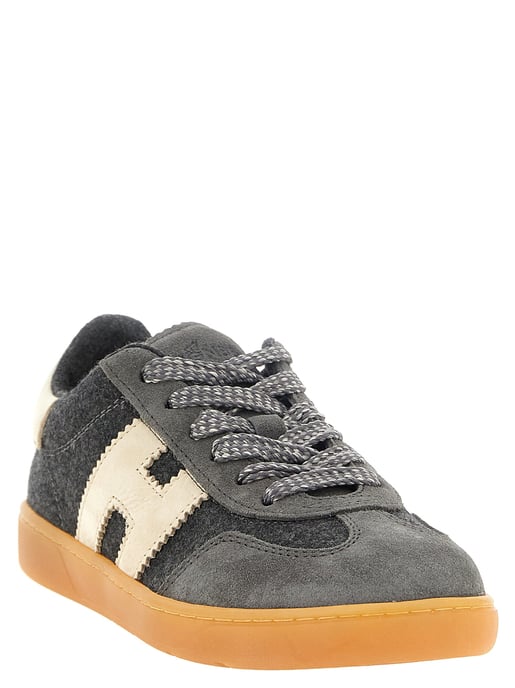 Hogan Gråa låga sneakers i ull - Image 2